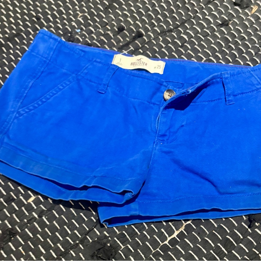 Hollister Blue High Waist Shorts
